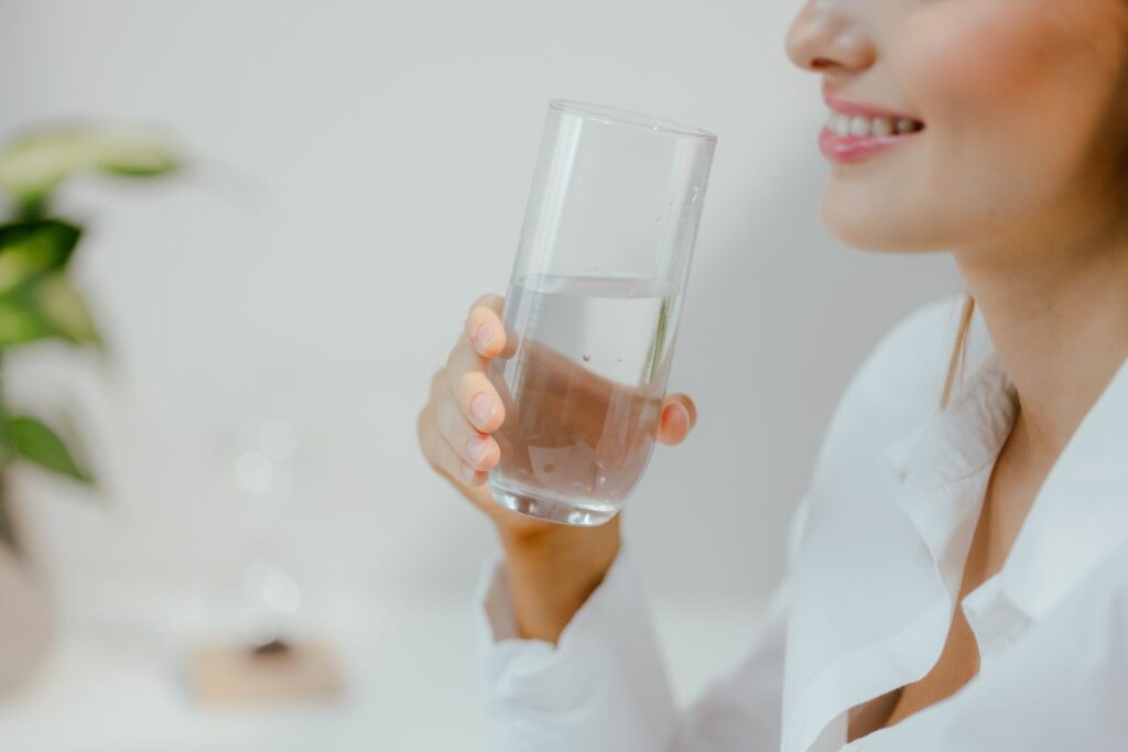 Mundhygiene-Routine Wasser